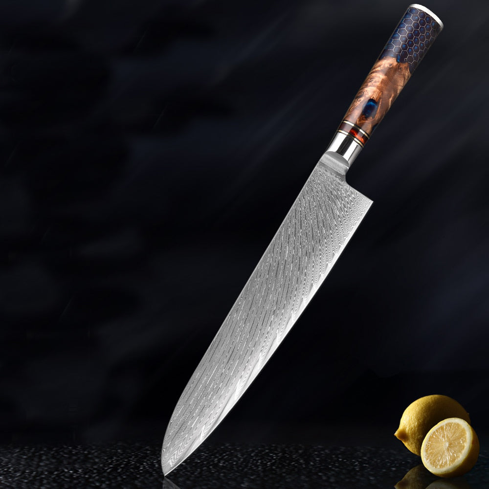 Kiba Damascus Chef's Knife