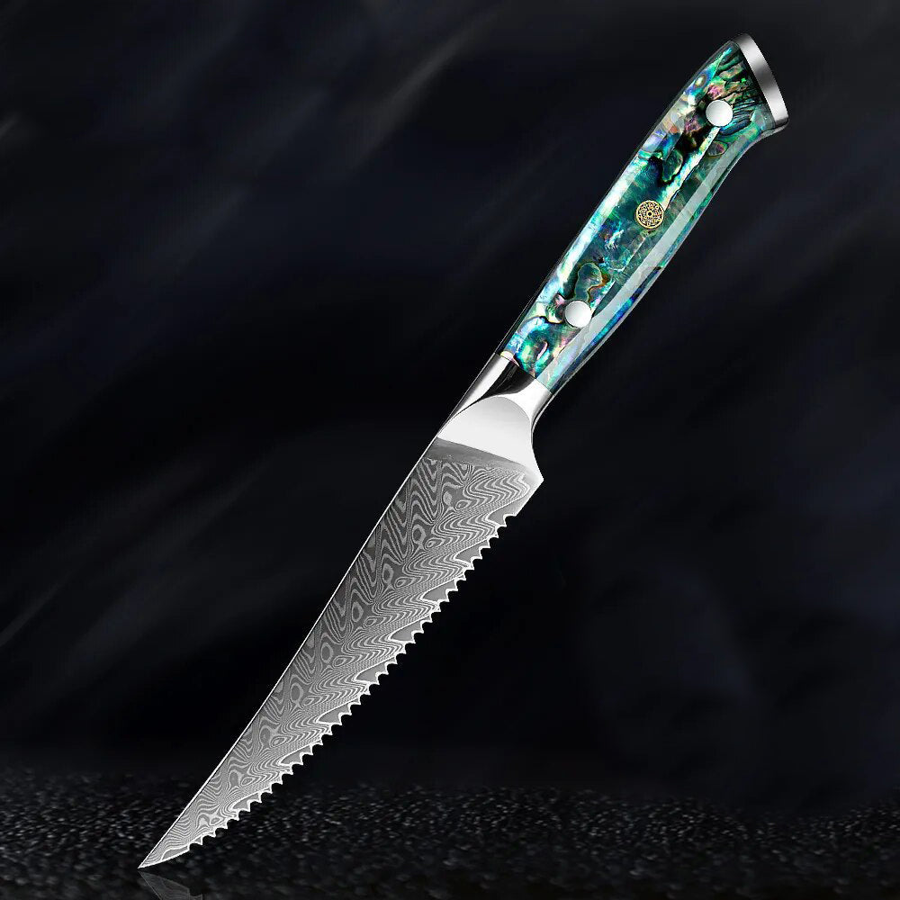 Aonami Damascus Steak Knife Bundle