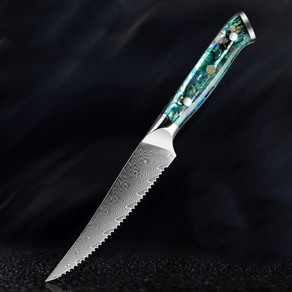 Aonami Damascus Steak Knife Bundle