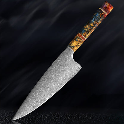 Mahou Damascus Butcher Knife
