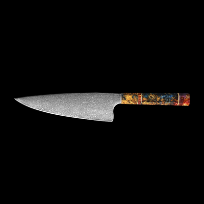 Mahou Damascus Butcher Knife
