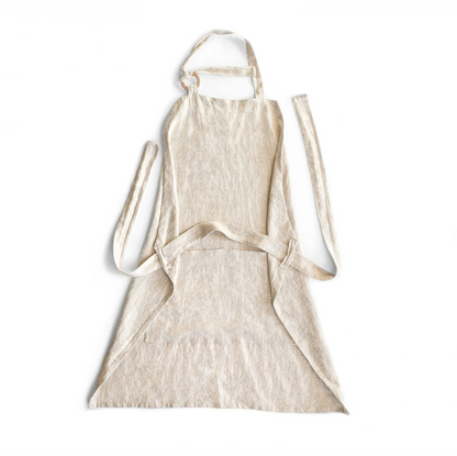 Linen Kitchen Apron – Natural Beige