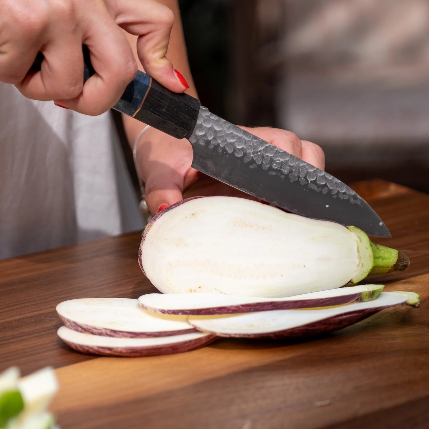 Couteau d’Office 12 cm – Seki Kyuba KATA Vert Marron