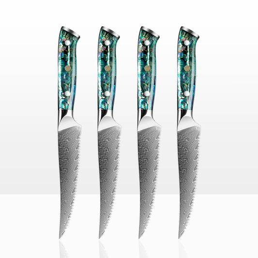 Aonami Damascus Steak Knife Bundle