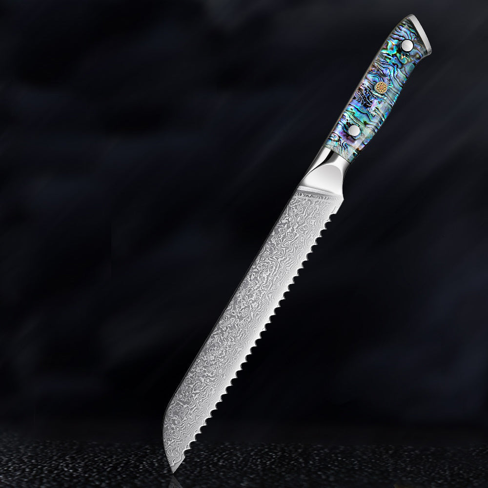 Aonami Damascus Pankiri - Bread Knife