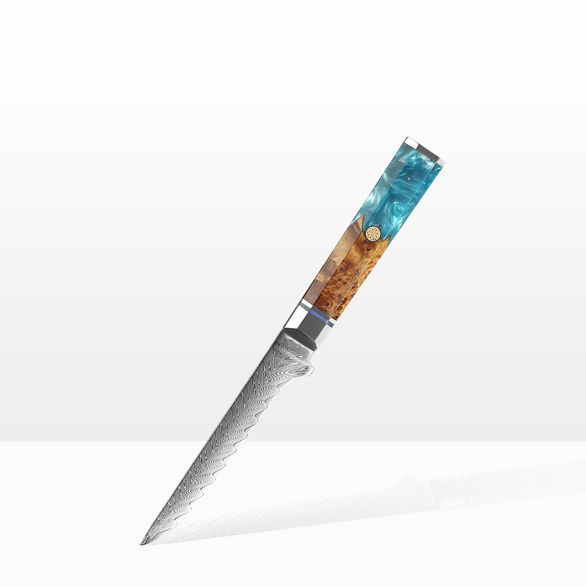 Sora Damascus Honesuki - Boning Knife