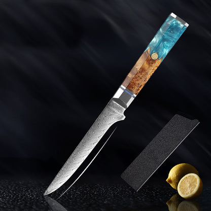 Sora Damascus Honesuki - Boning Knife