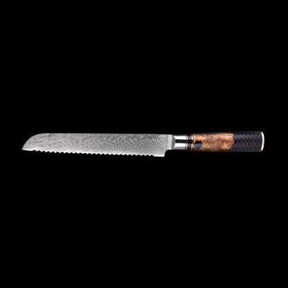 Kiba Damascus Pankiri - Bread Knife