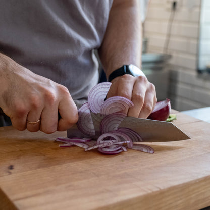 Couteau de Chef Bunka 18 cm –  Seki Kyuba KATA Bleu méditerranéen