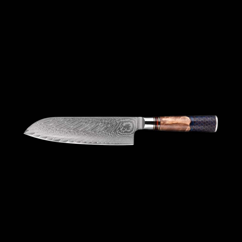 Kiba Damascus Santoku