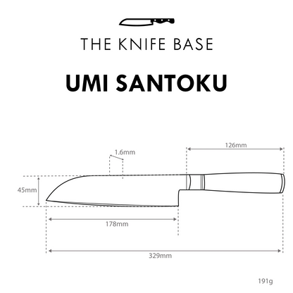 Umi Damascus Santoku